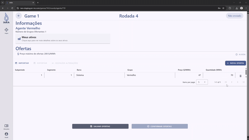 IARA Platform Bidding